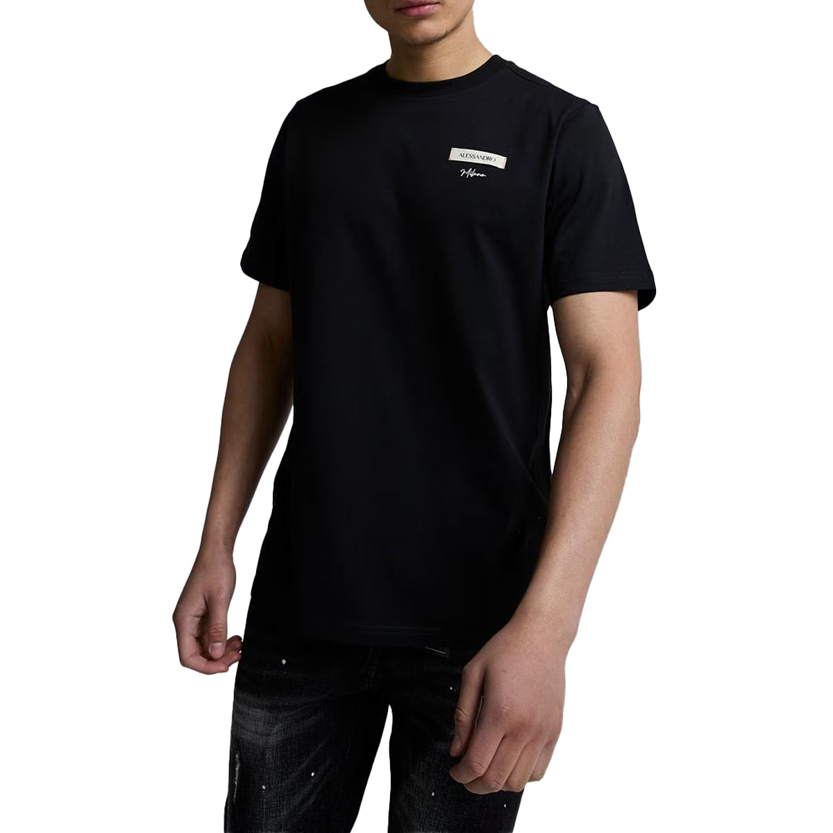 CENERELLO BADGE T-SHIRT BLACK/RED