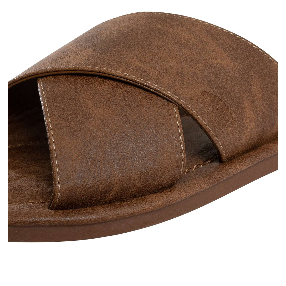 SUPERDRY VINTAGE CROSS STRAP SLIDE LIGHT BROWN CDD MF310286A