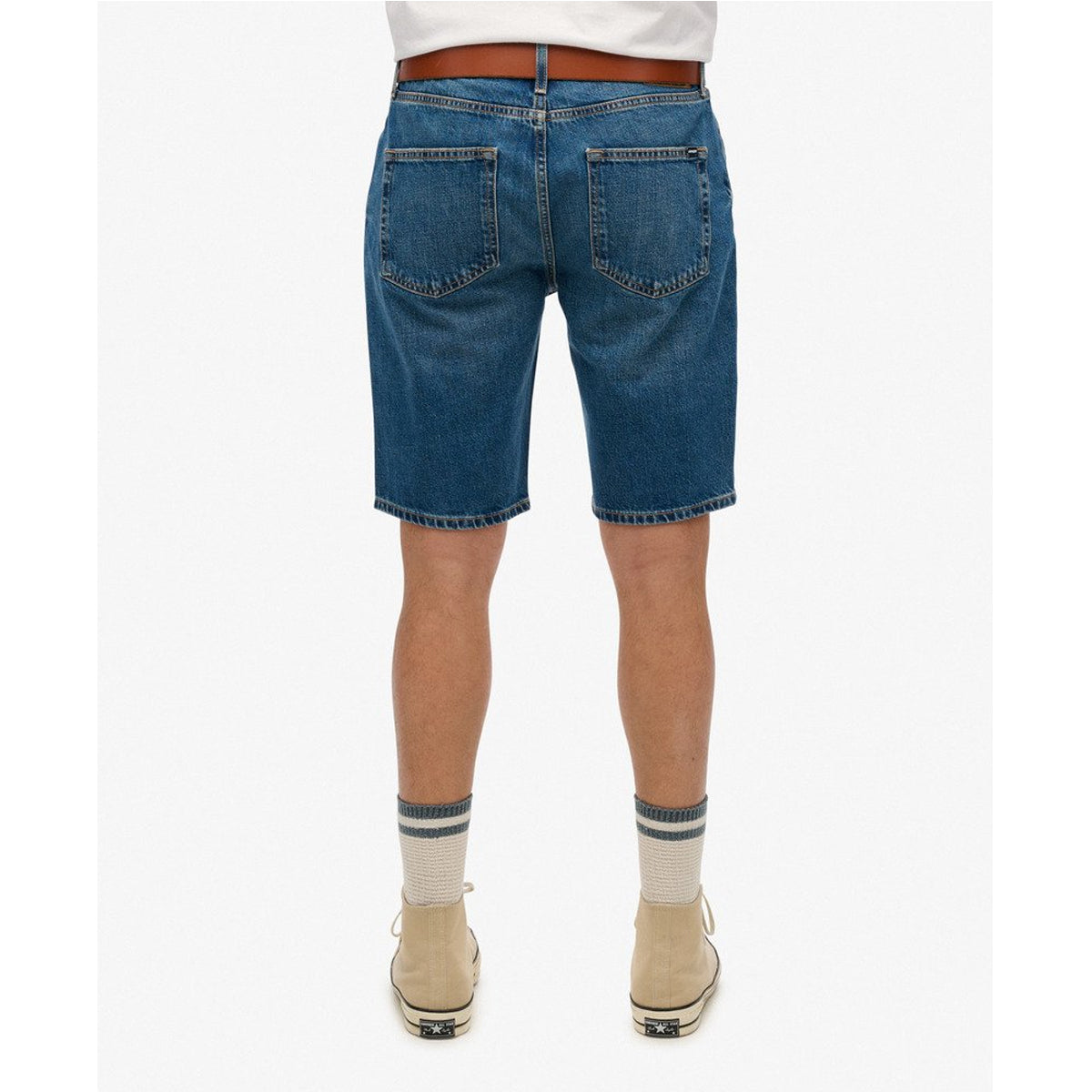 SUPERDRY VINTAGE STRAIGHT SHORT BUCK BLUE