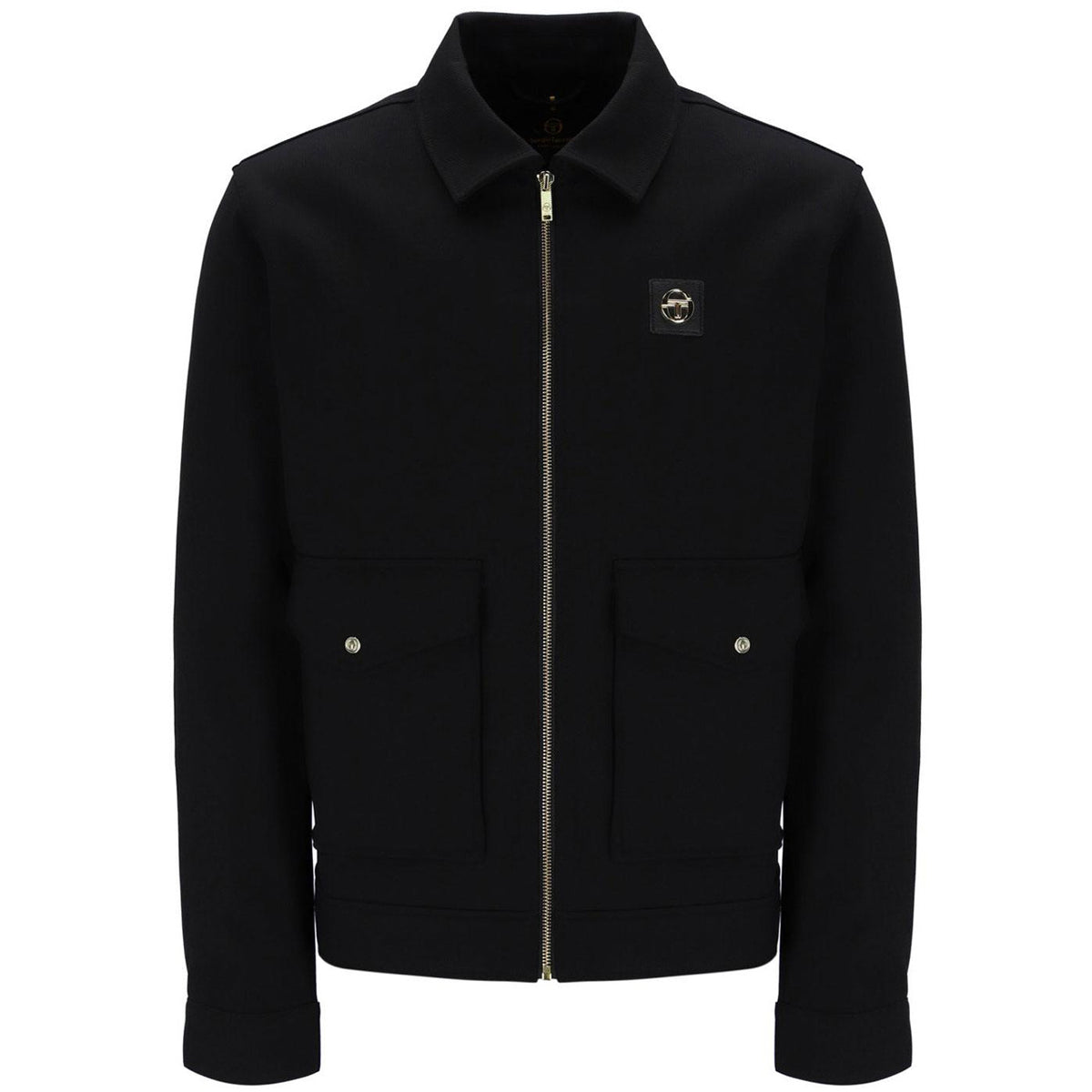 SERGIO TACCHINI TOMMASO COLLARED BLACK JACKET