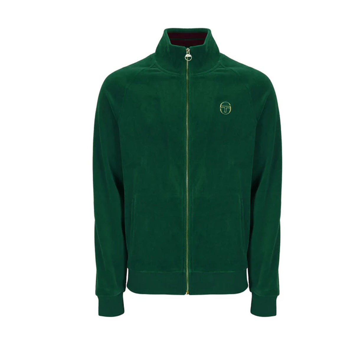 COURT VELOUR EDEN GREEN TRACK TOP
