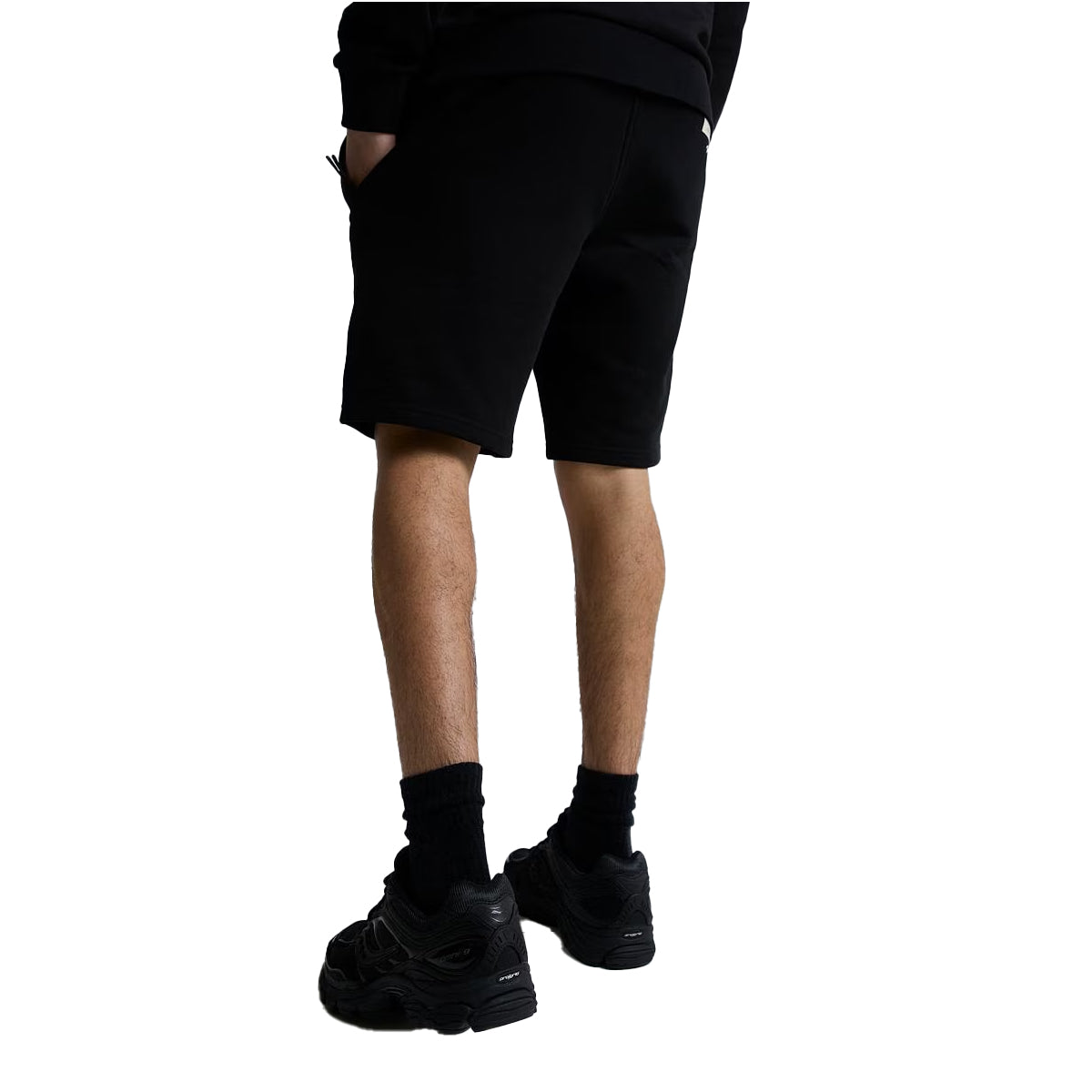 ALESSANDRO ZAVETTI CENERELLO BADGE SHORTS BLACK/RED