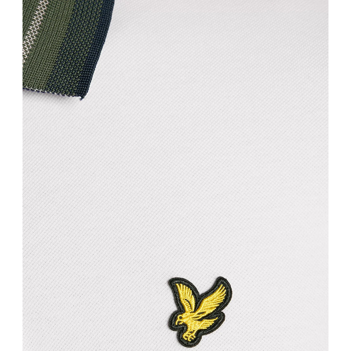 LYLE & SCOTT TARTAN COLLAR POLO SHIRT SP2403V  WHITE