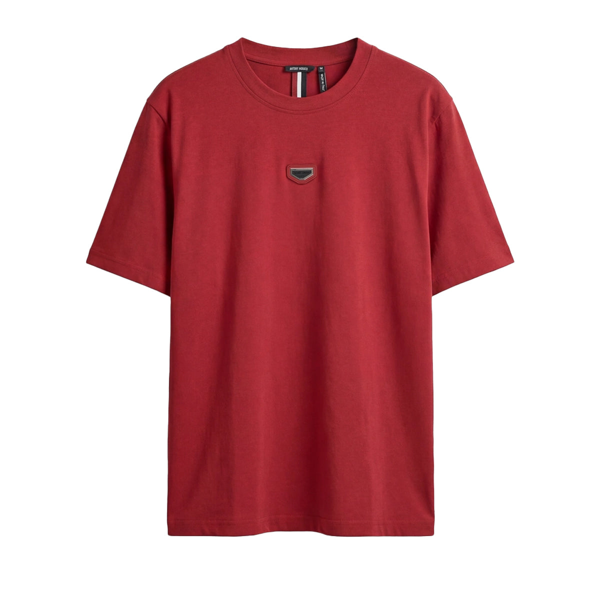 ANTONY MORATO JERSEY BADGE T-SHIRT CHERRY RED MMKS02612