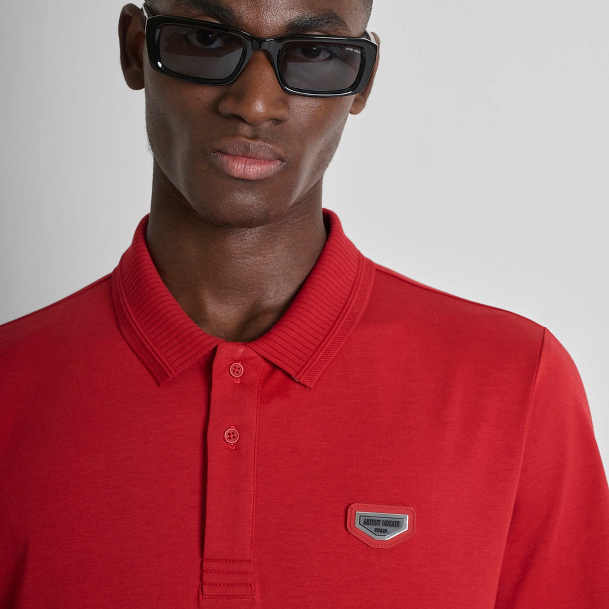 ANTONY MORATO JERSEY POLO CHERRY RED MMKS02610