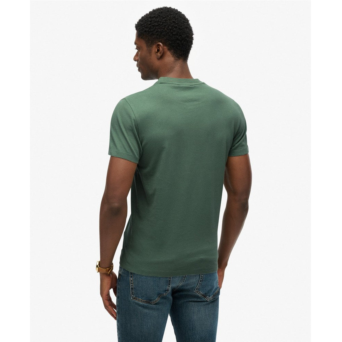 ESSENTIAL LOGO EMB T-SHIRT LAUREL KHAKI J7D