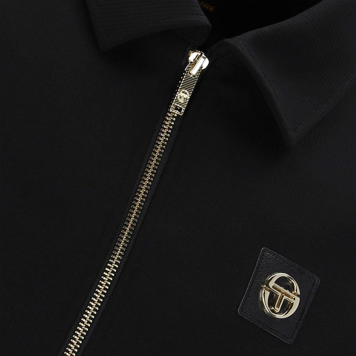 SERGIO TACCHINI TOMMASO COLLARED BLACK JACKET
