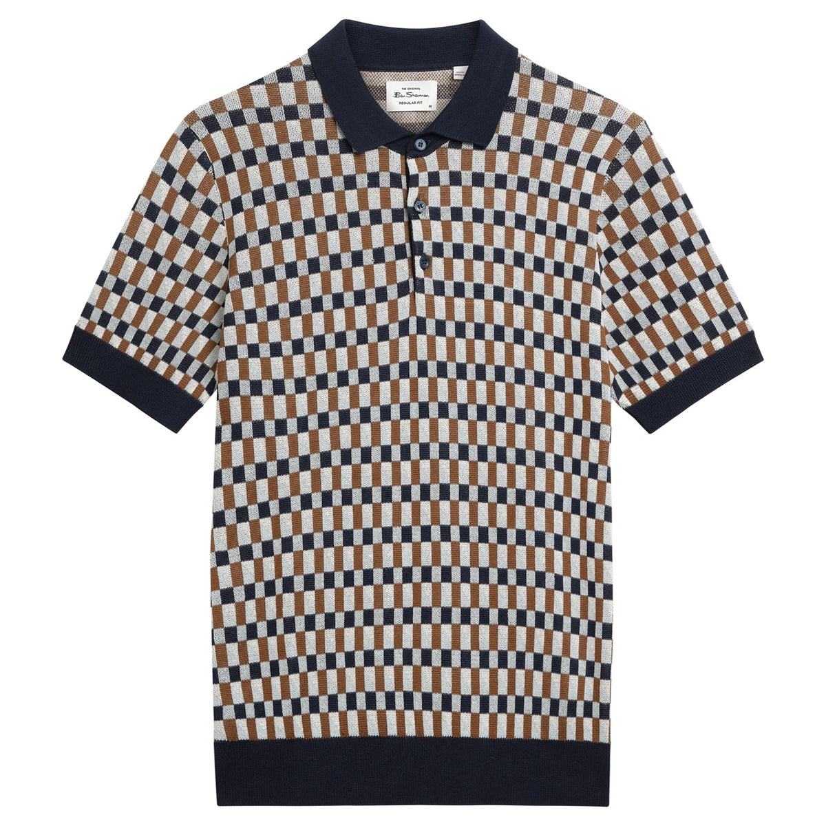 BEN SHERMAN ALL OVER JAQUARD POLO NAVY 1013472