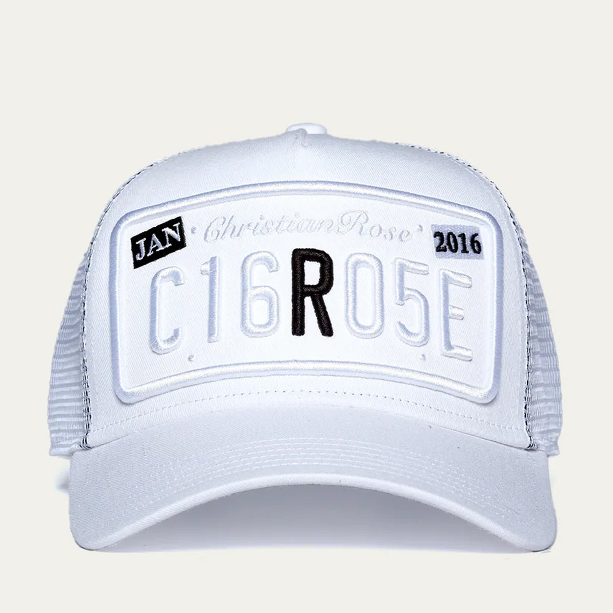 CHRISTIAN ROSE R TWO TONE WHITE