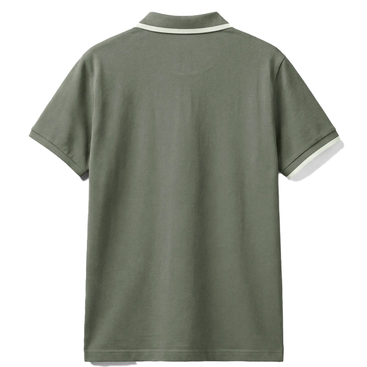 ANTONY MORATO ZIP NECK POLO AGAVE GREEN MMKS02638