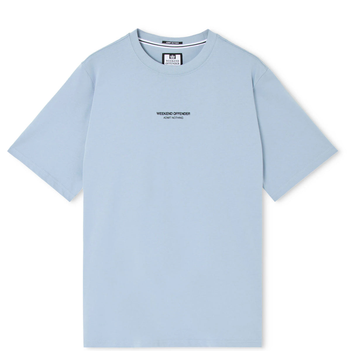 WEEKEND OFFENDER MILLERGROVE T-SHIRT BLUE TOURMALINE/BLACK