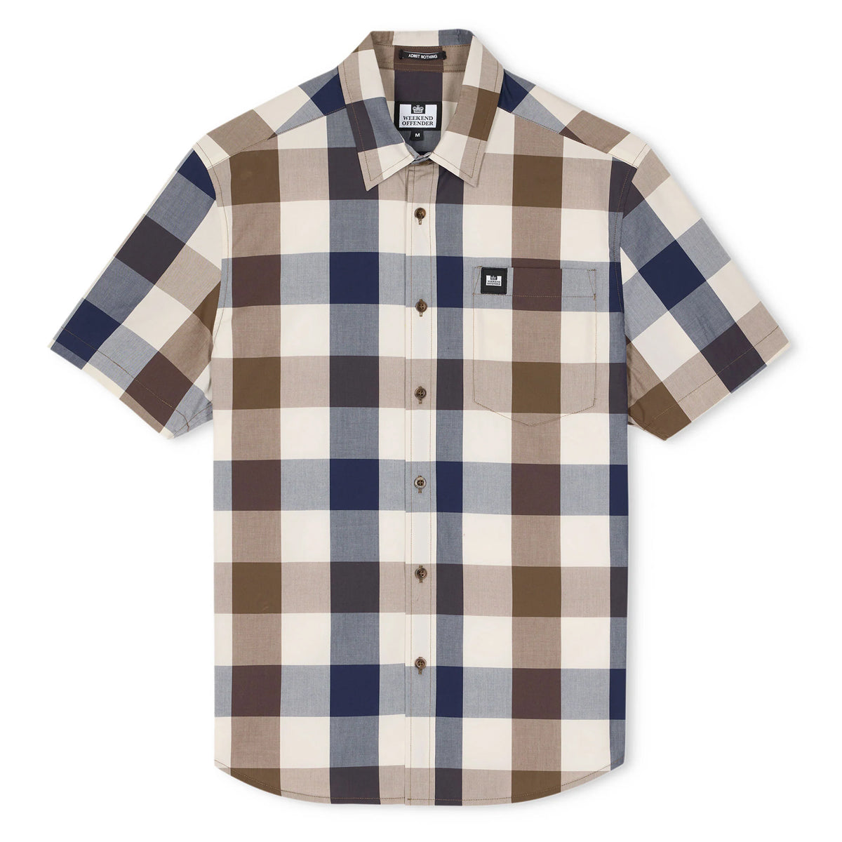 WEEKEND OFFENDER JOYCE LARGE HOUSE CHECK S/S SHIRT
