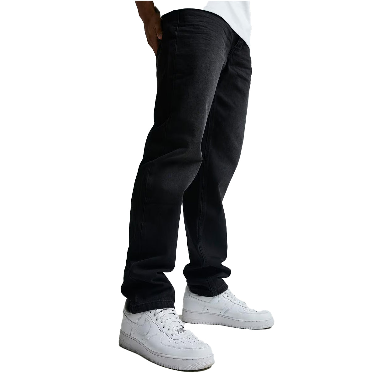 ALESSANDRO ZAVETTI LAZIO LOOSE FIT DENIM JEANS WASHED BLACK