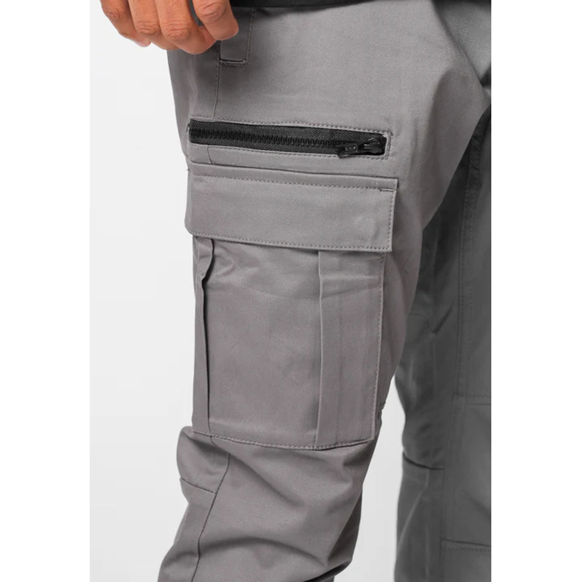 VALERE NUOVO CHARCOAL GREY CARGO BOTTOMS