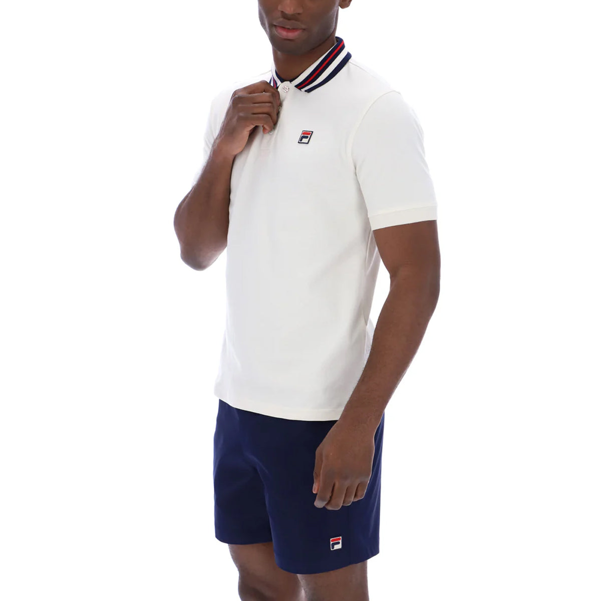 FILA ACHILLE HERITAGE TAPE POLO GARDENIA