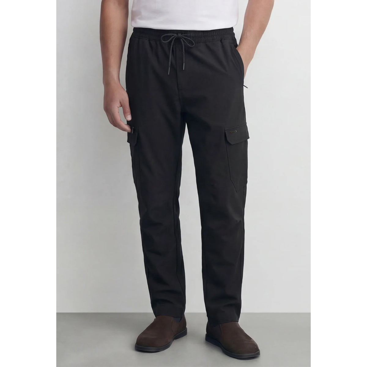883 POLICE ACCORD BLACK CARGO PANTS