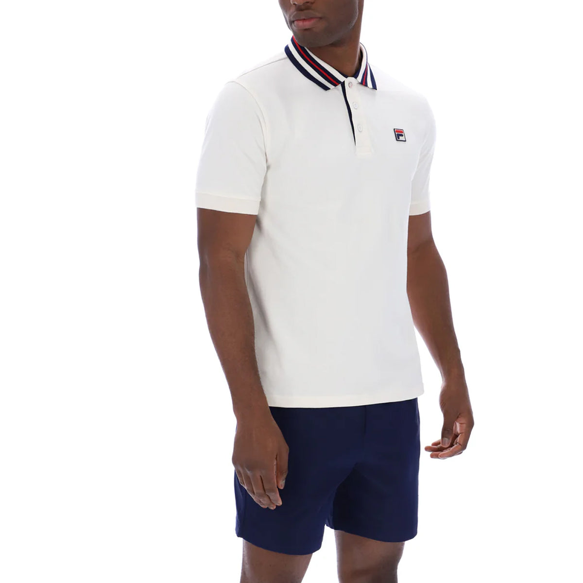FILA ACHILLE HERITAGE TAPE POLO GARDENIA