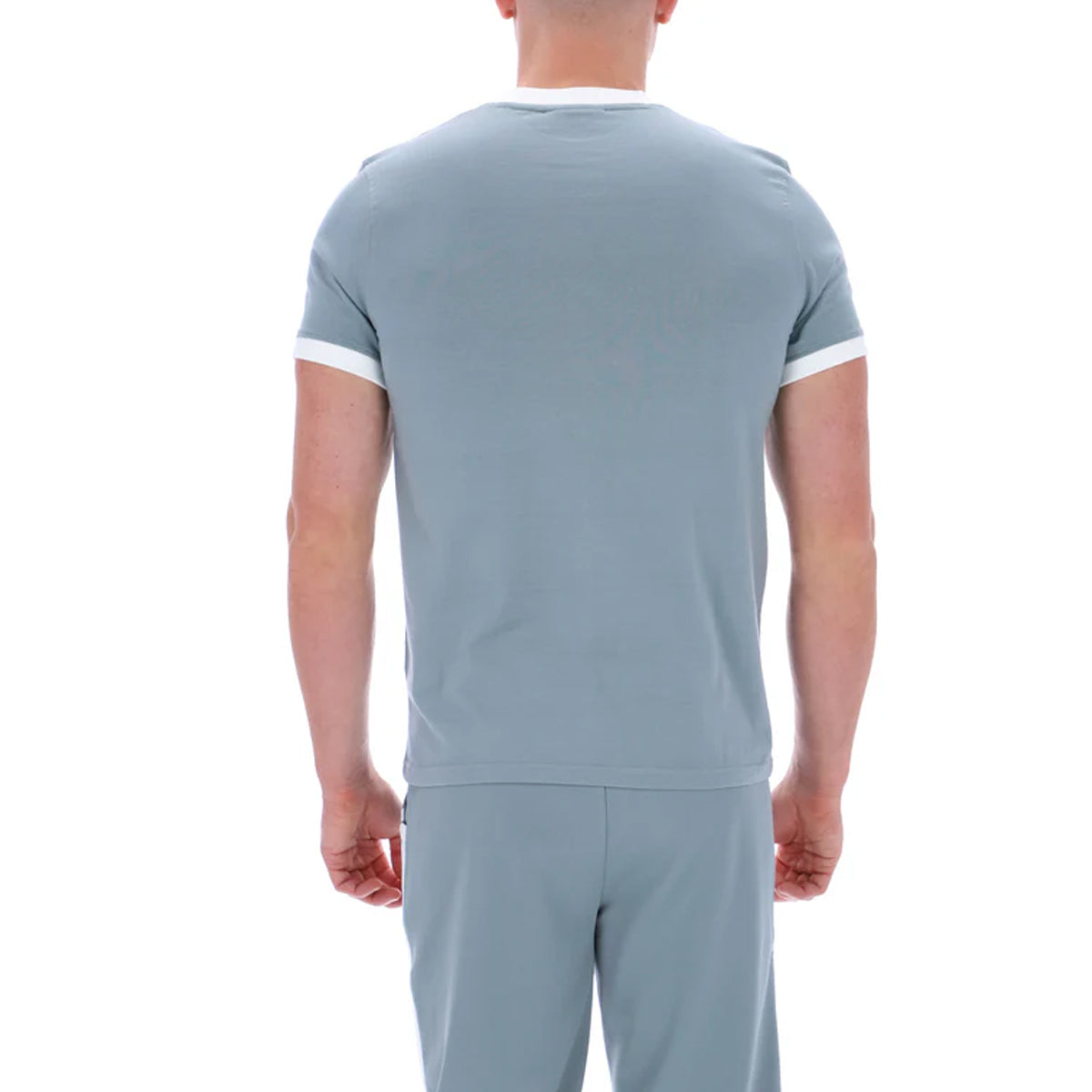 SERGIO TACCHINI MASTER CREW T-SHIRT LEAD GREY/NAVY/WHITE