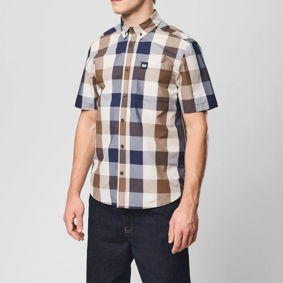 WEEKEND OFFENDER JOYCE LARGE HOUSE CHECK S/S SHIRT