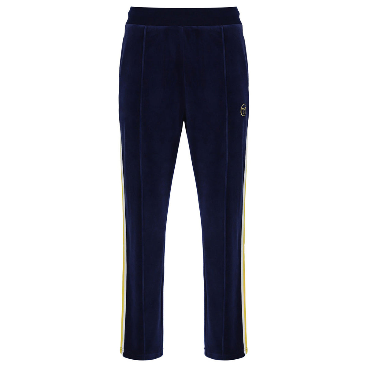 SERGIO TACCHINI MONTE VELOUR TRACK PANT MARITIME BLUE/MANGO MINT