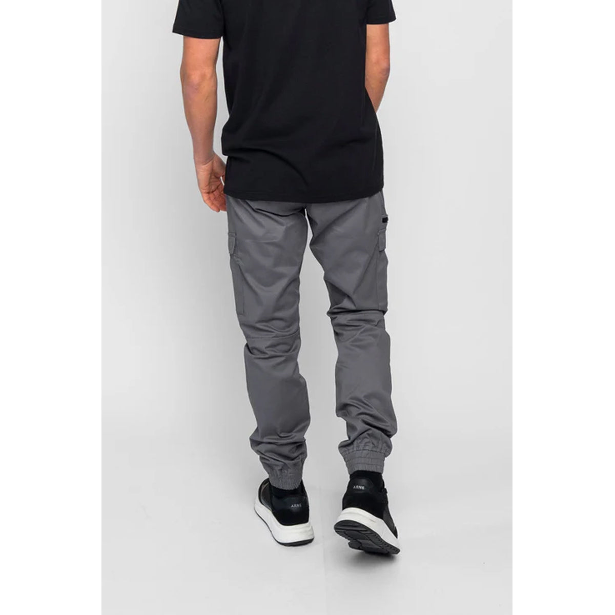 VALERE NUOVO CHARCOAL GREY CARGO BOTTOMS