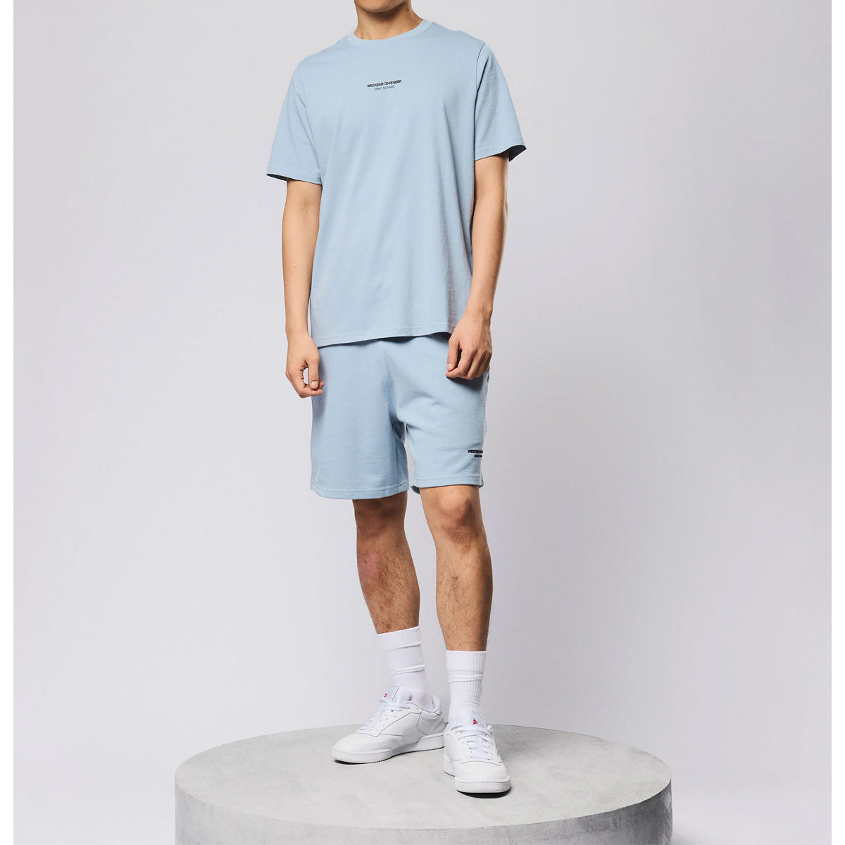 WEEKEND OFFENDER MILLERGROVE T-SHIRT BLUE TOURMALINE/BLACK