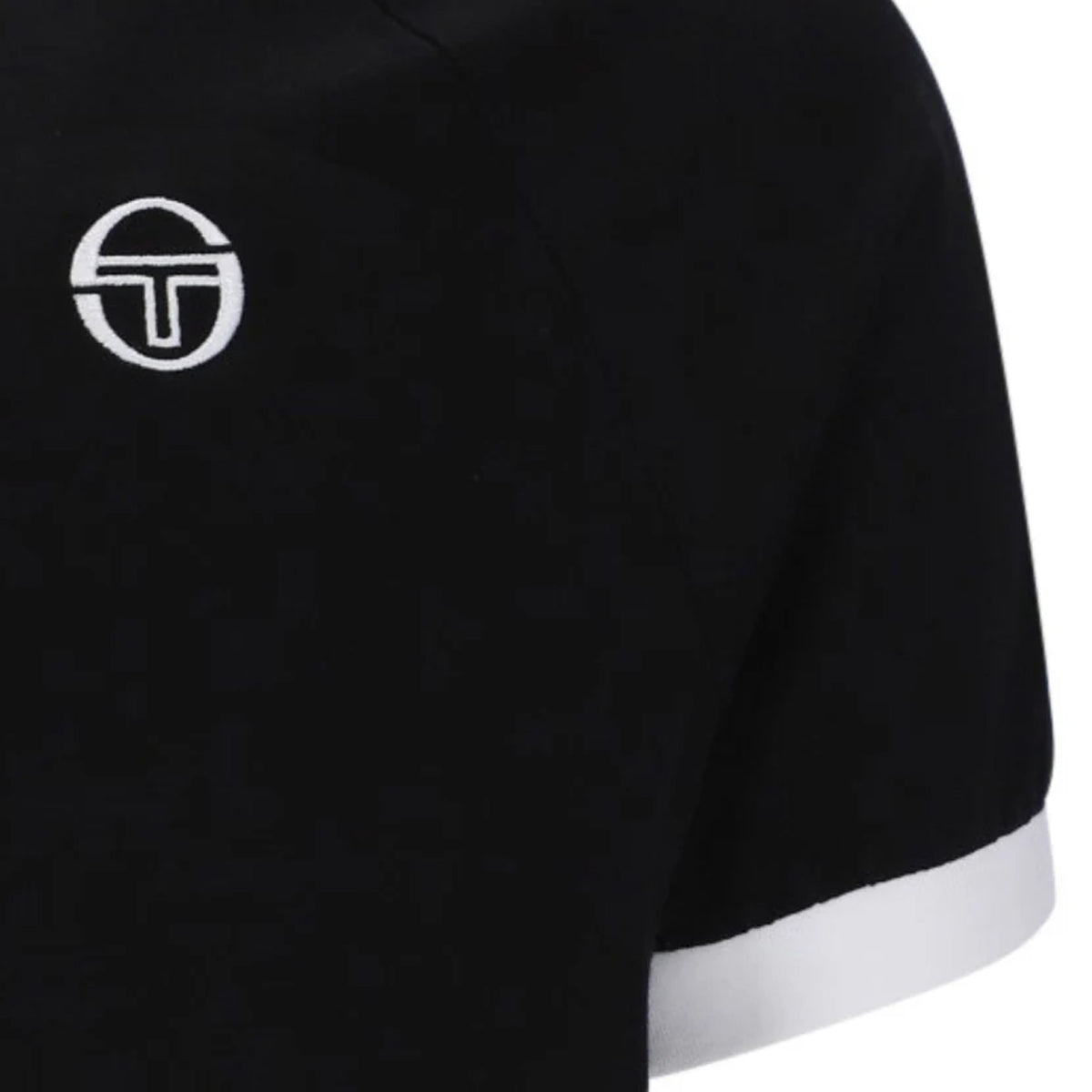 SERGIO TACCHINI PINO RINGER T-SHIRT BLACK/WHITE
