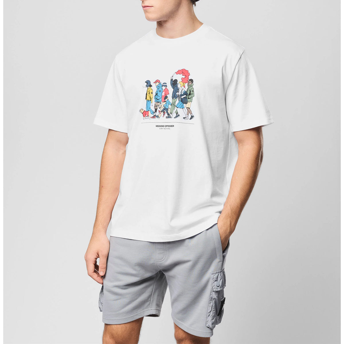 WEEKEND OFFENDER EVERYONE T-SHIRT WHITE
