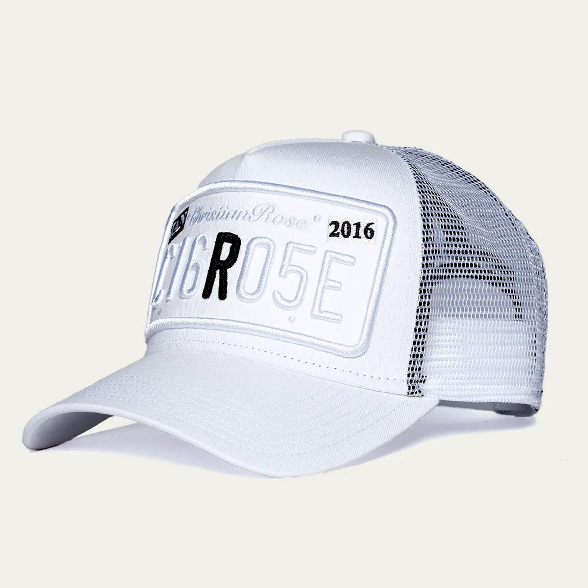 CHRISTIAN ROSE R TWO TONE WHITE