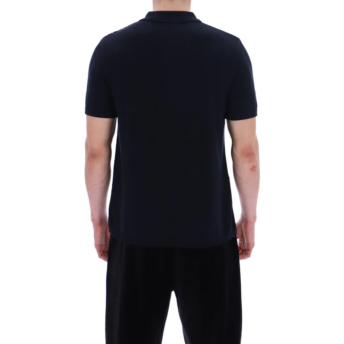 FILA CASTELLO JAQUARD KNITTED ZIP POLO BLACK