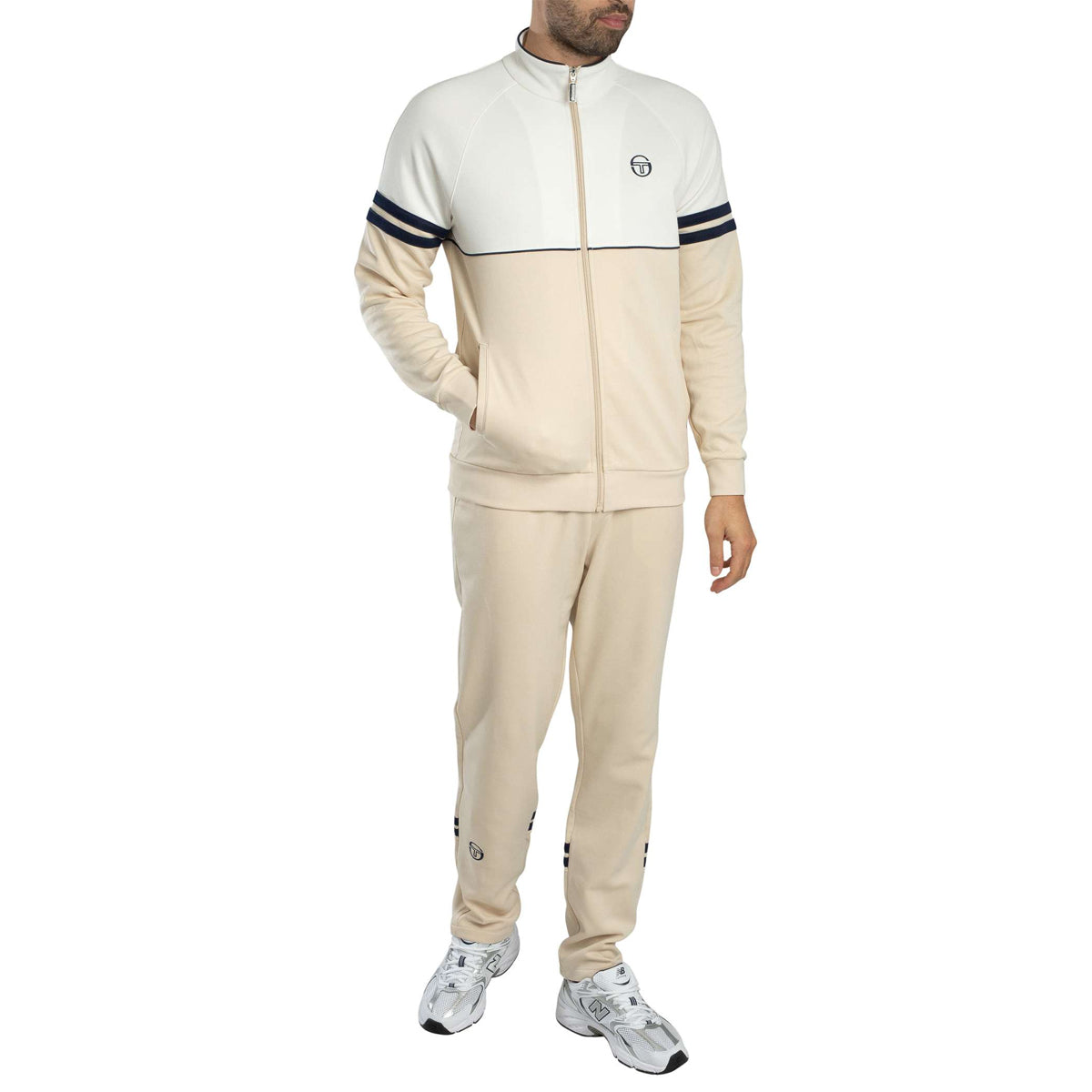 SERGIO TACCHINI ORION TRACK PANT SANDSHELL/MARITIME BLUE