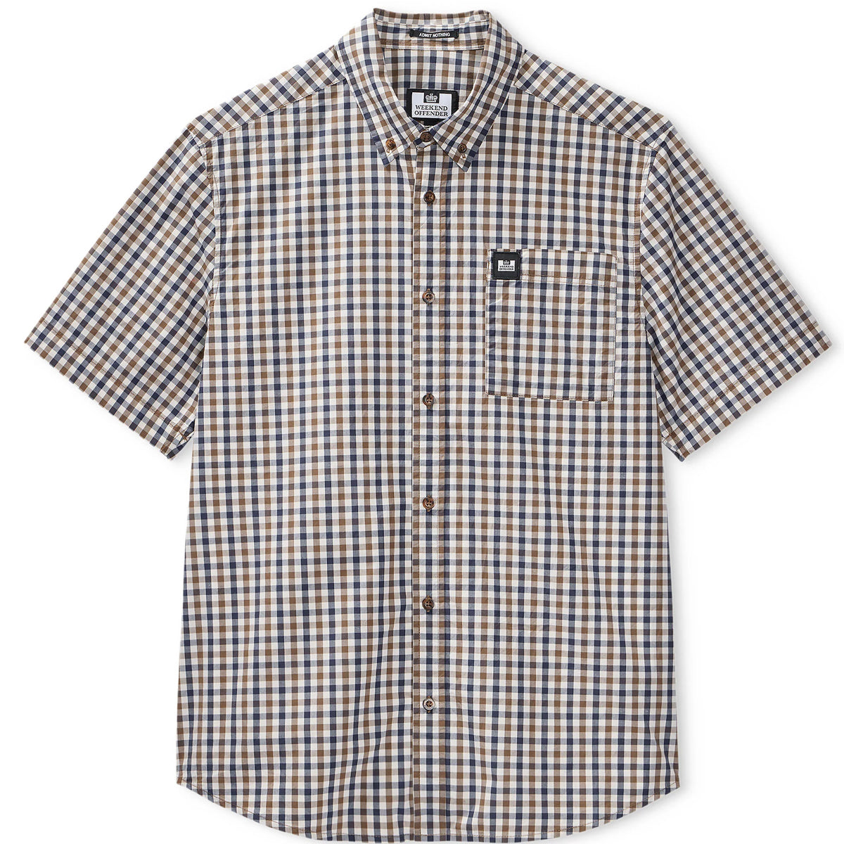WEEKEND OFFENDER JOYCE MID HOUSE CHECK S/S SHIRT
