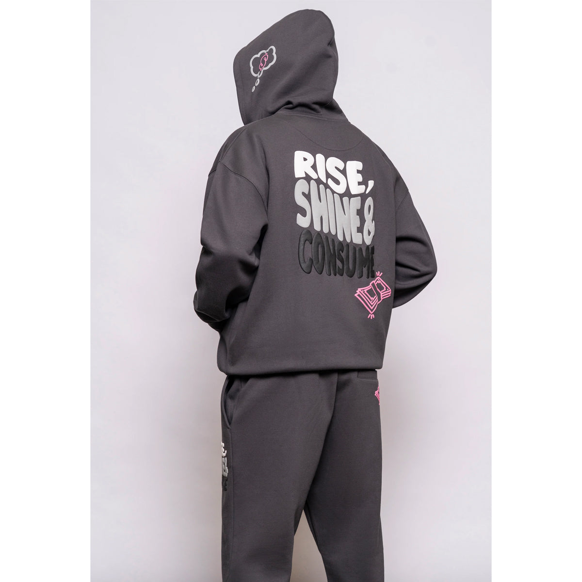FRESH FLAVOURS RISE CHARCOAL HOODIE