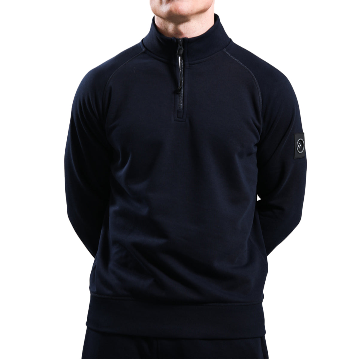 MARSHALL ARTIST SIREN 1/4 ZIP SWEATSHIRT NAVY