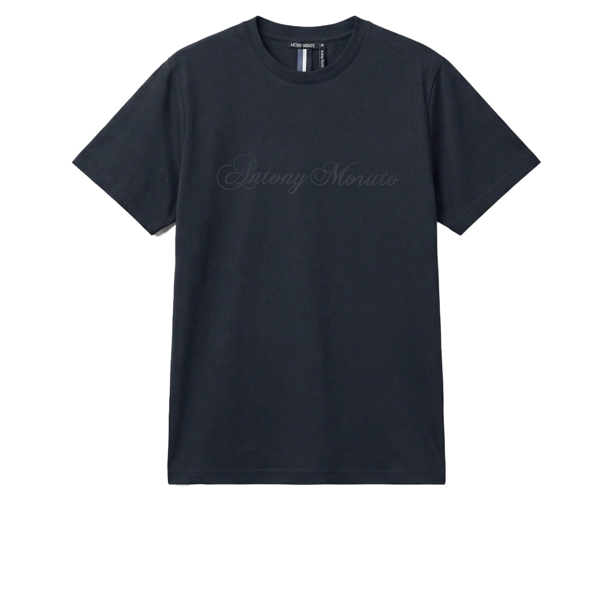 ANTONY MORATO SCRIPT LOGO  T-SHIRT MARINE NAVY MMKS02634