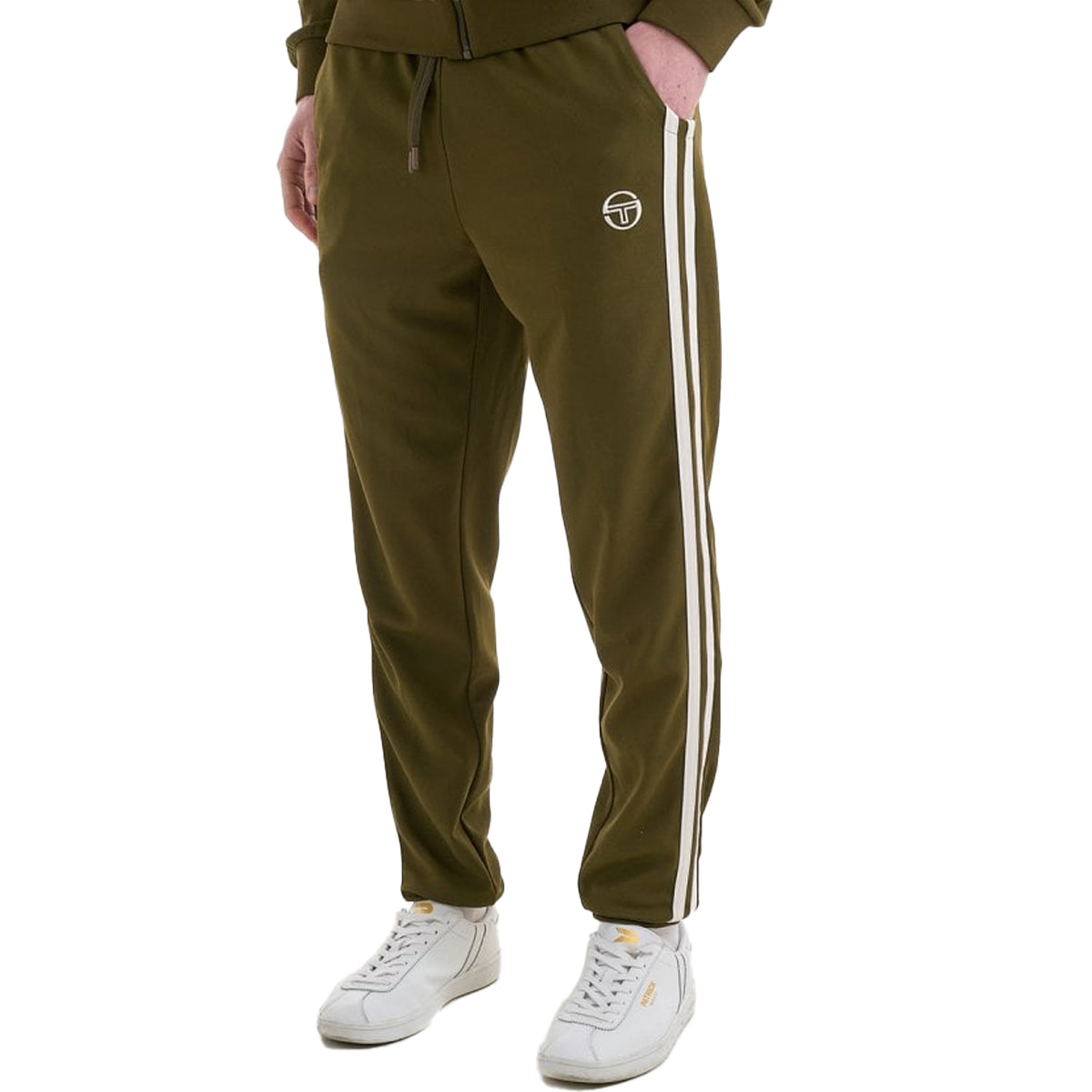 SERGIO TACCHINI GHIBLI TRACK PANT DARK OLIVE/GARDENIA