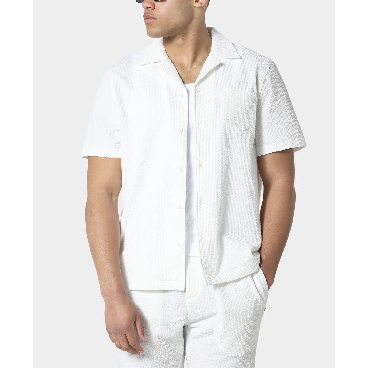 883 POLICE HULLTON S/S SHIRT WHITE