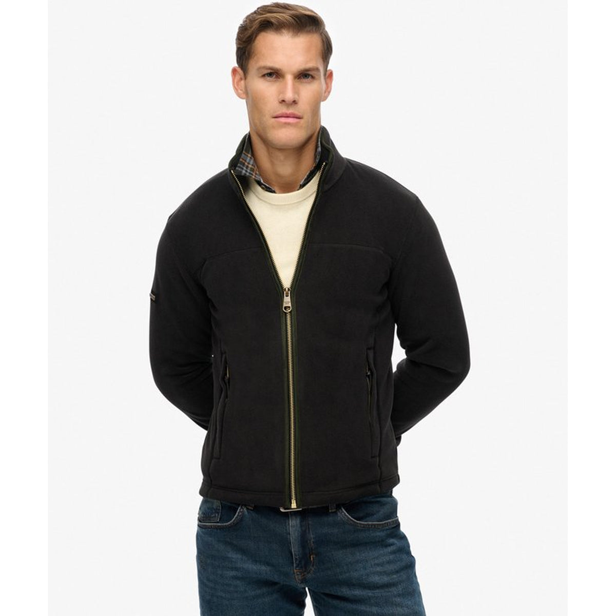 ESTATE FULL ZIP FLEECE BLACK 02A