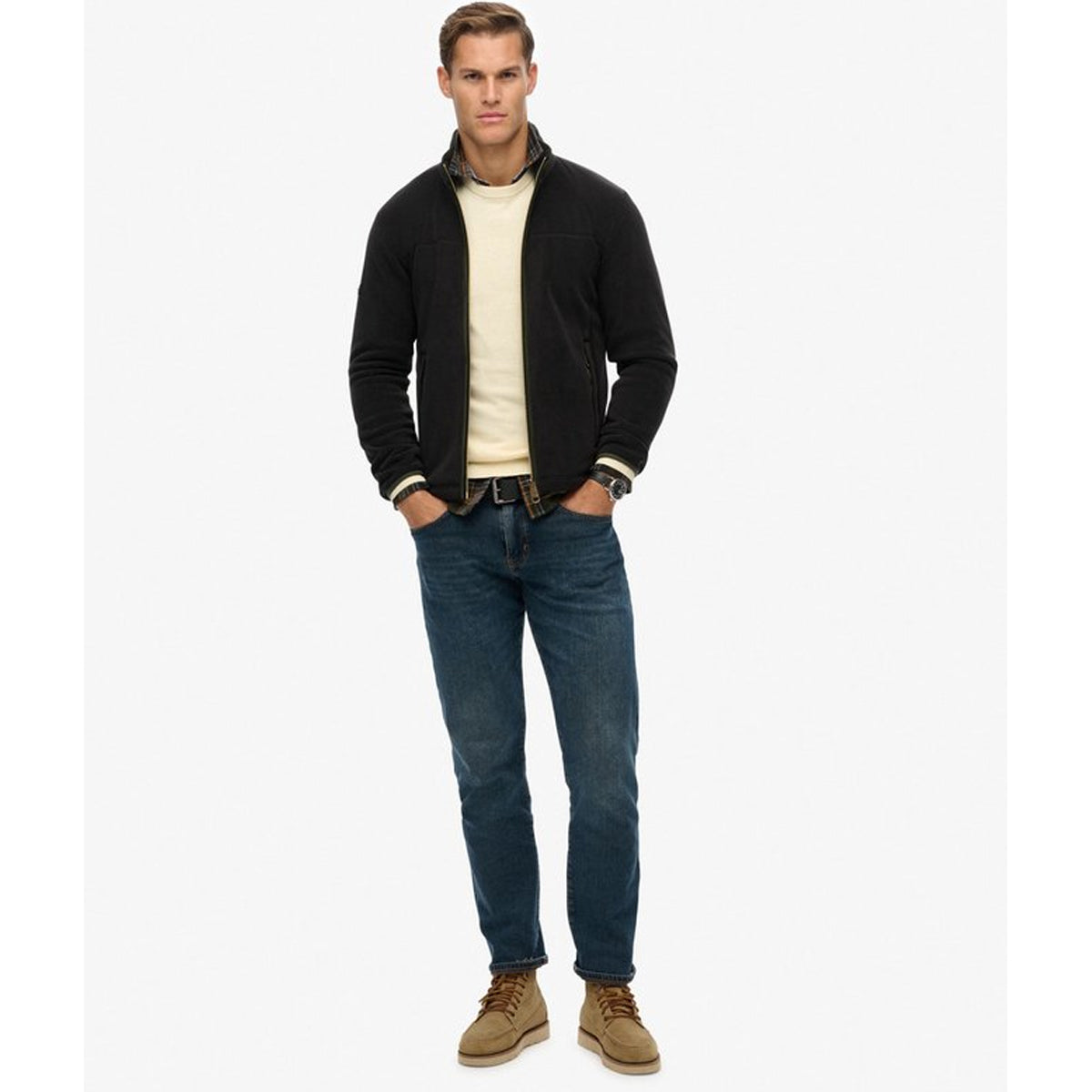 ESTATE FULL ZIP FLEECE BLACK 02A