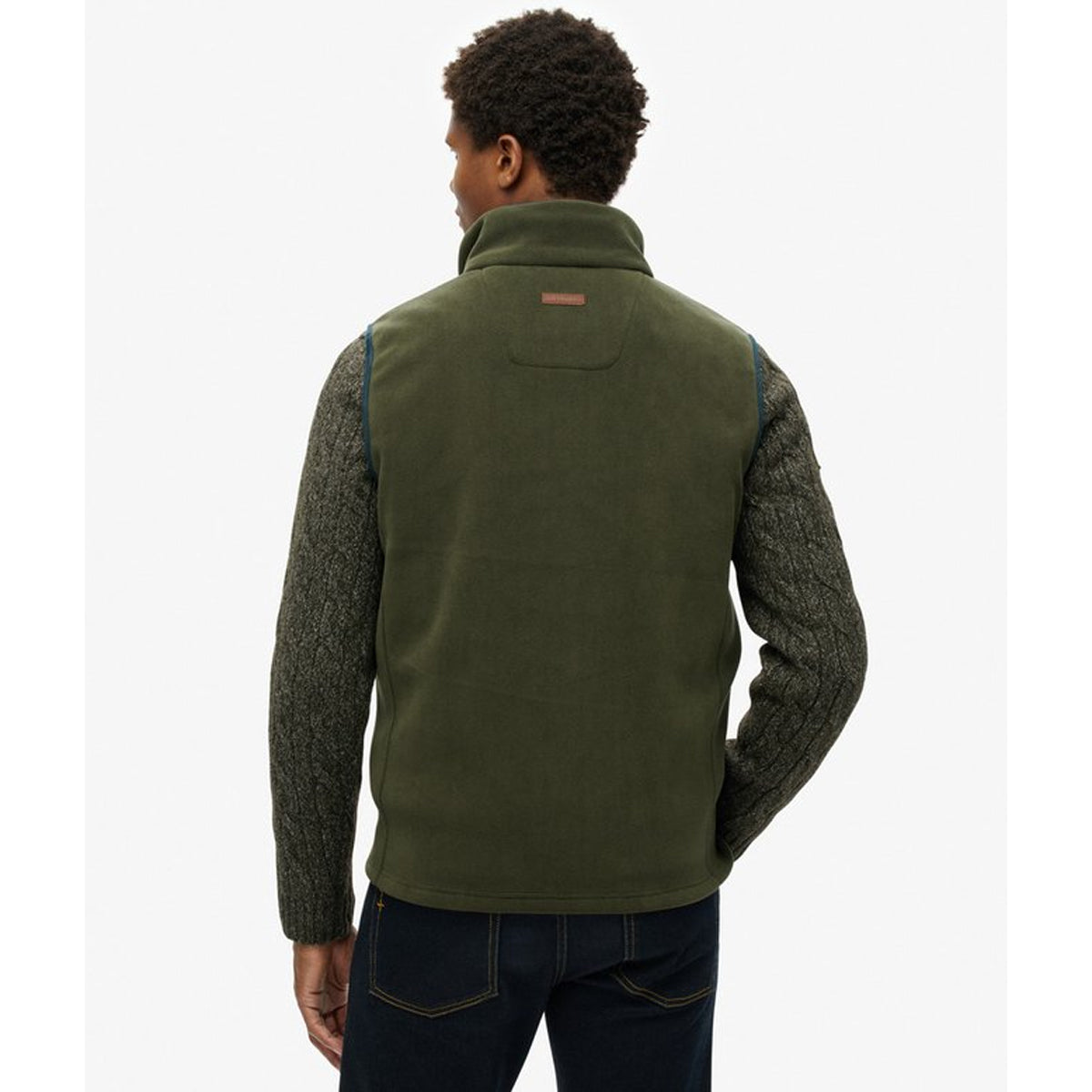 ESTATE FLEECE GILET OLIVE GREEN 1KM