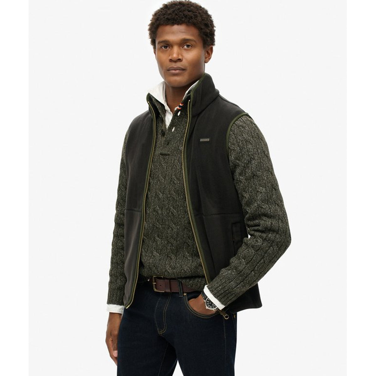 ESTATE FLEECE GILET BLACK 02A