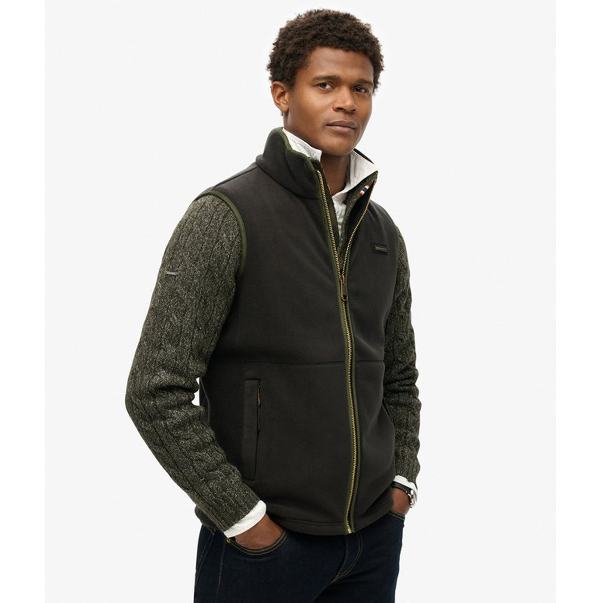 ESTATE FLEECE GILET BLACK 02A