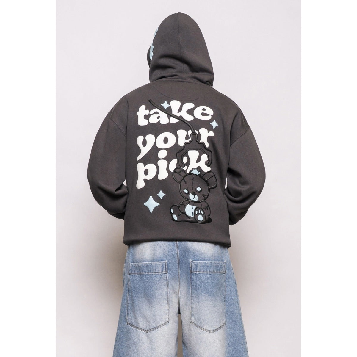 FRESH FLAVOURSTAKE YOUR PICK HOODIE CHARCOAL GREY