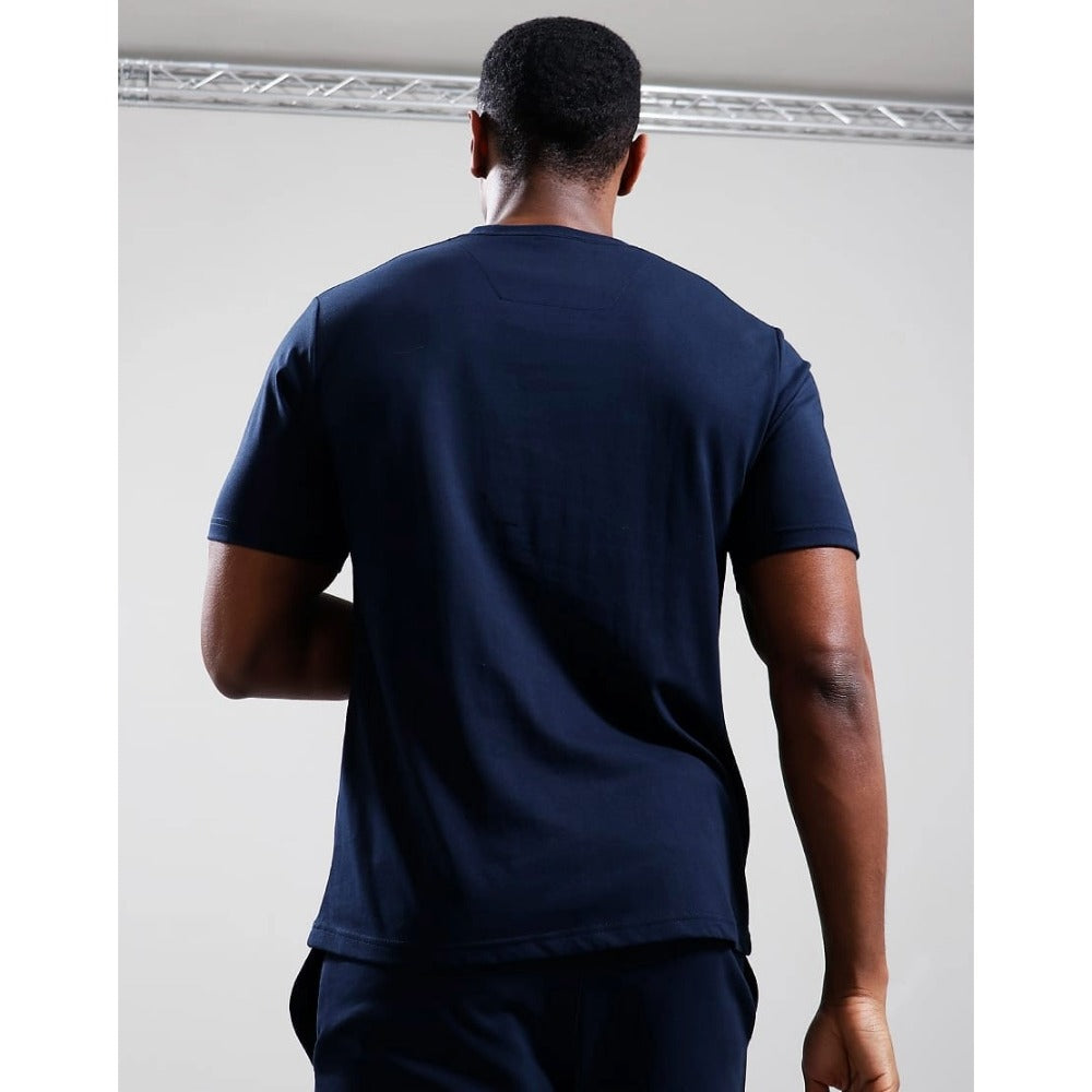 MARSHALL ARTIST DELTA LOGO T-SHIRT NAVY