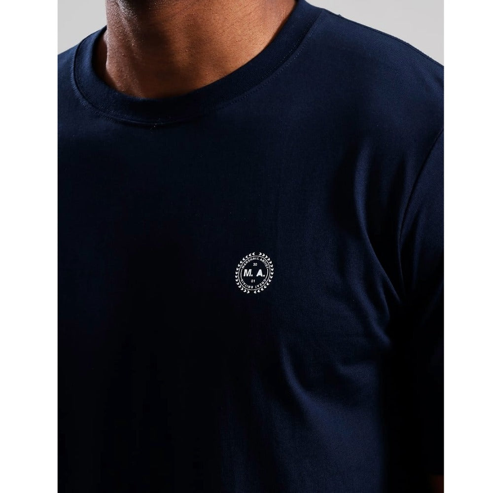 MARSHALL ARTIST DELTA LOGO T-SHIRT NAVY