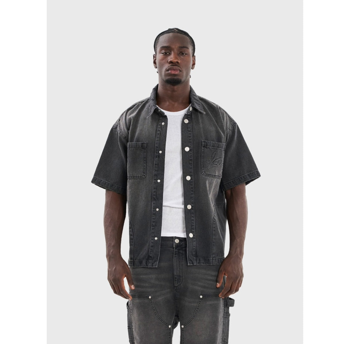 LEGENDE PARIS DENIM OVER-SHIRT BLACK