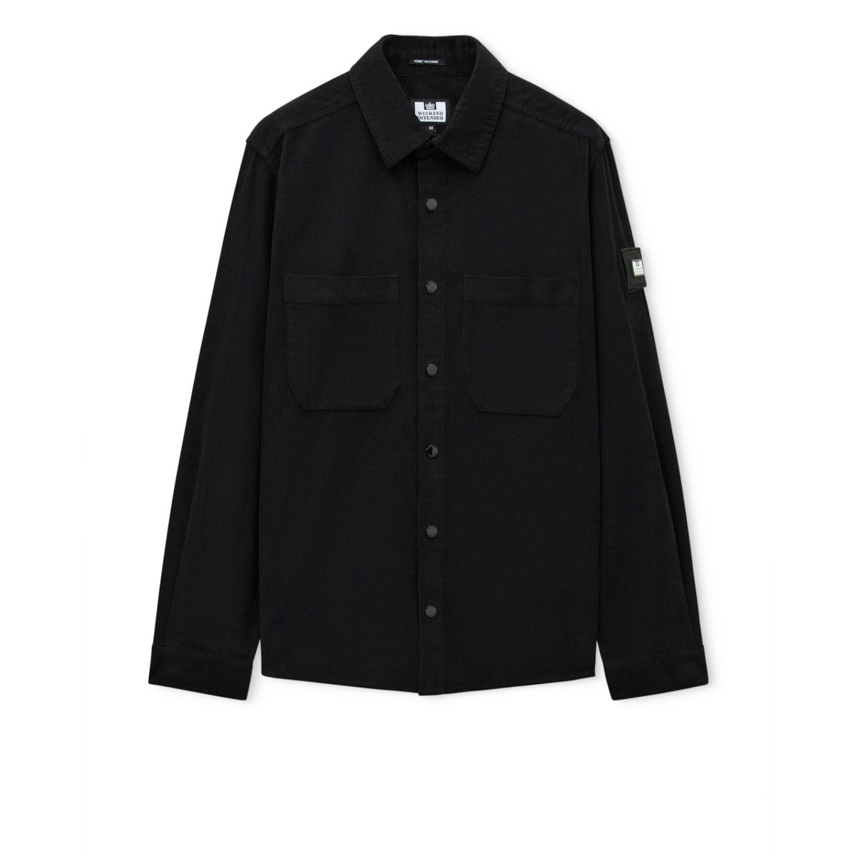 WEEKEND OFFENDER ERDING CORD SHIRT BLACK