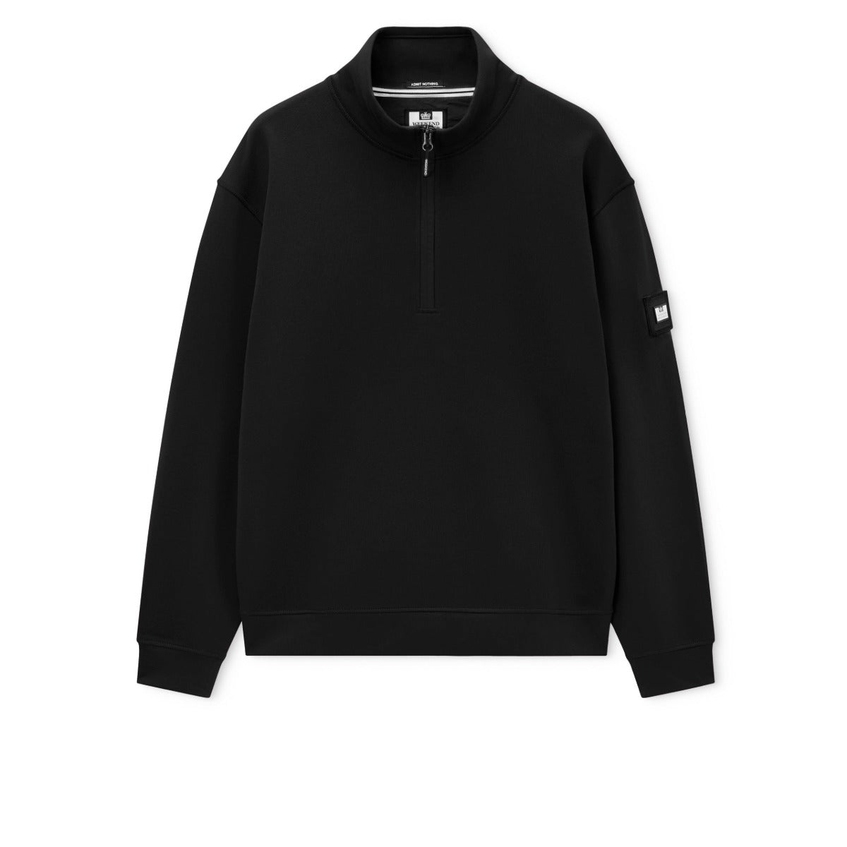 WEEKEND OFFENDER KRAVIZ 1/4 ZIP SWEATSHIRT BLACK
