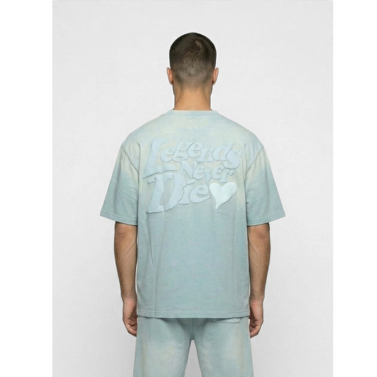 LEGENDE PARIS LND GRADIENT T-SHIRT WASHED SKY BLUE