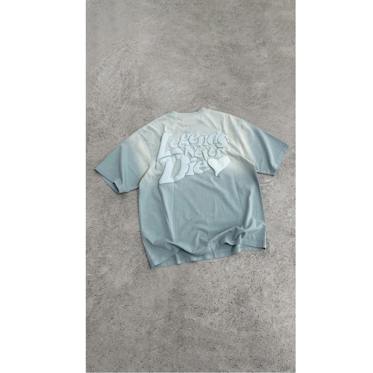 LEGENDE PARIS LND GRADIENT T-SHIRT WASHED SKY BLUE
